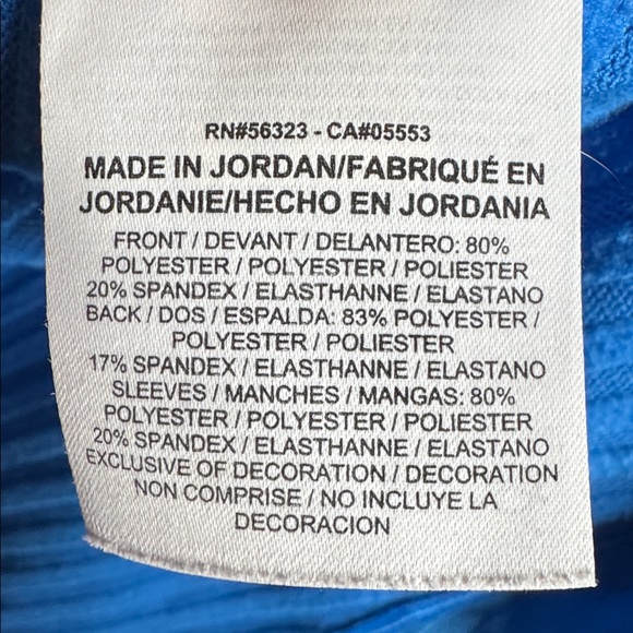 Nike Pro Warm Women's Vibrant Blue Long Sleeve Training Layer Top Size Large - Picture 7 of 10